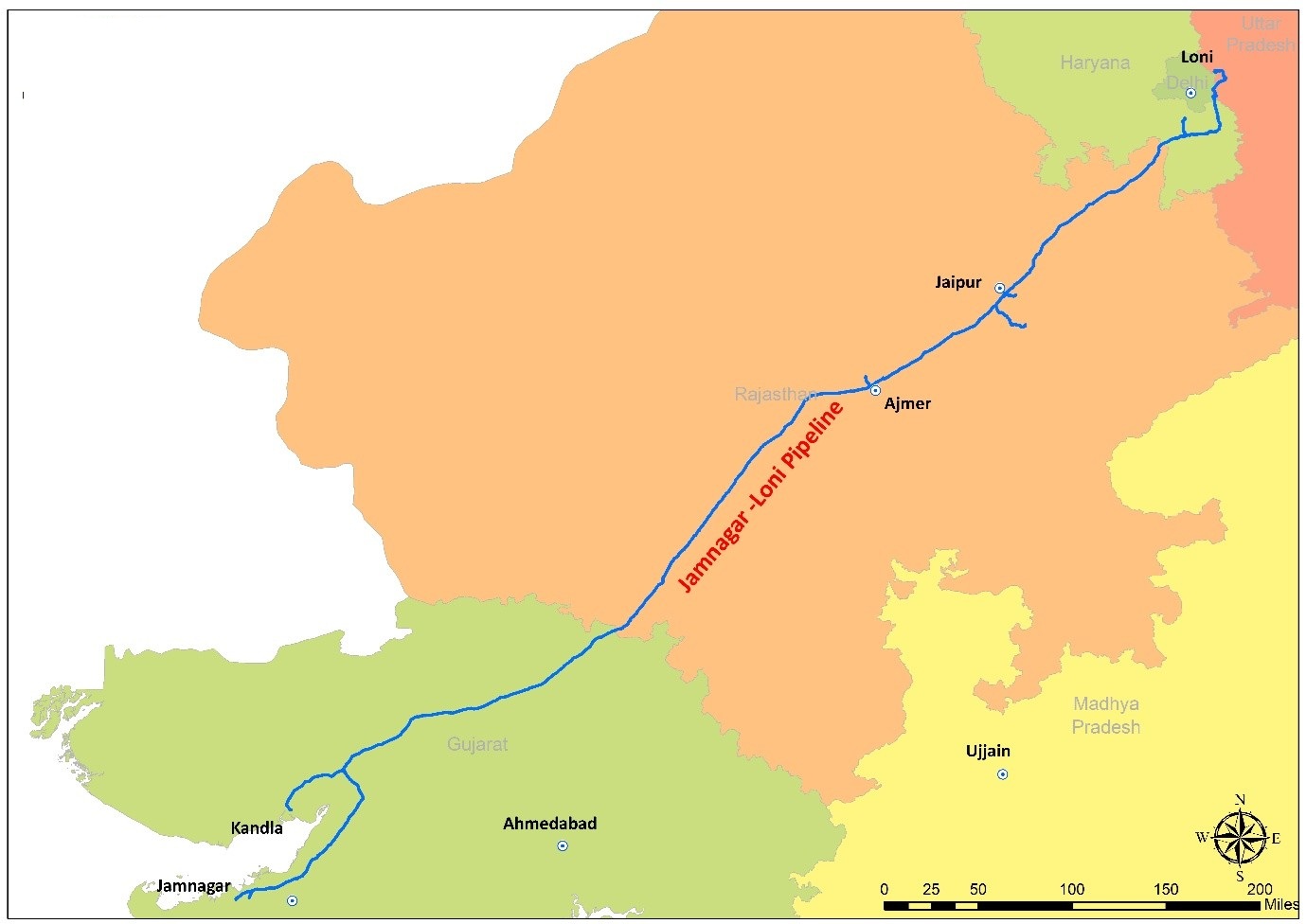 Jamnagar Loni Map